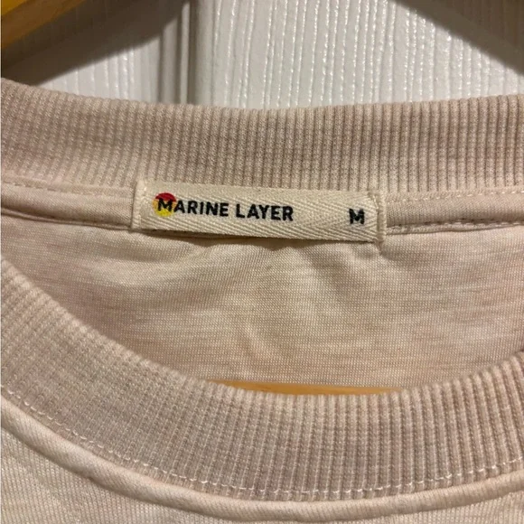 Marine Layer Off-White Ribbed Collar Top - Picture 2 of 4